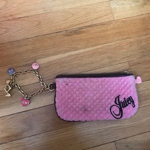 Juicy Couture Terry Cloth Charm Bracelet Wristlet